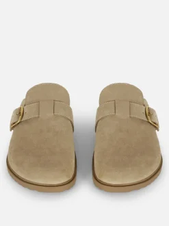 Zamszowe chodaki z klamrą The Edit