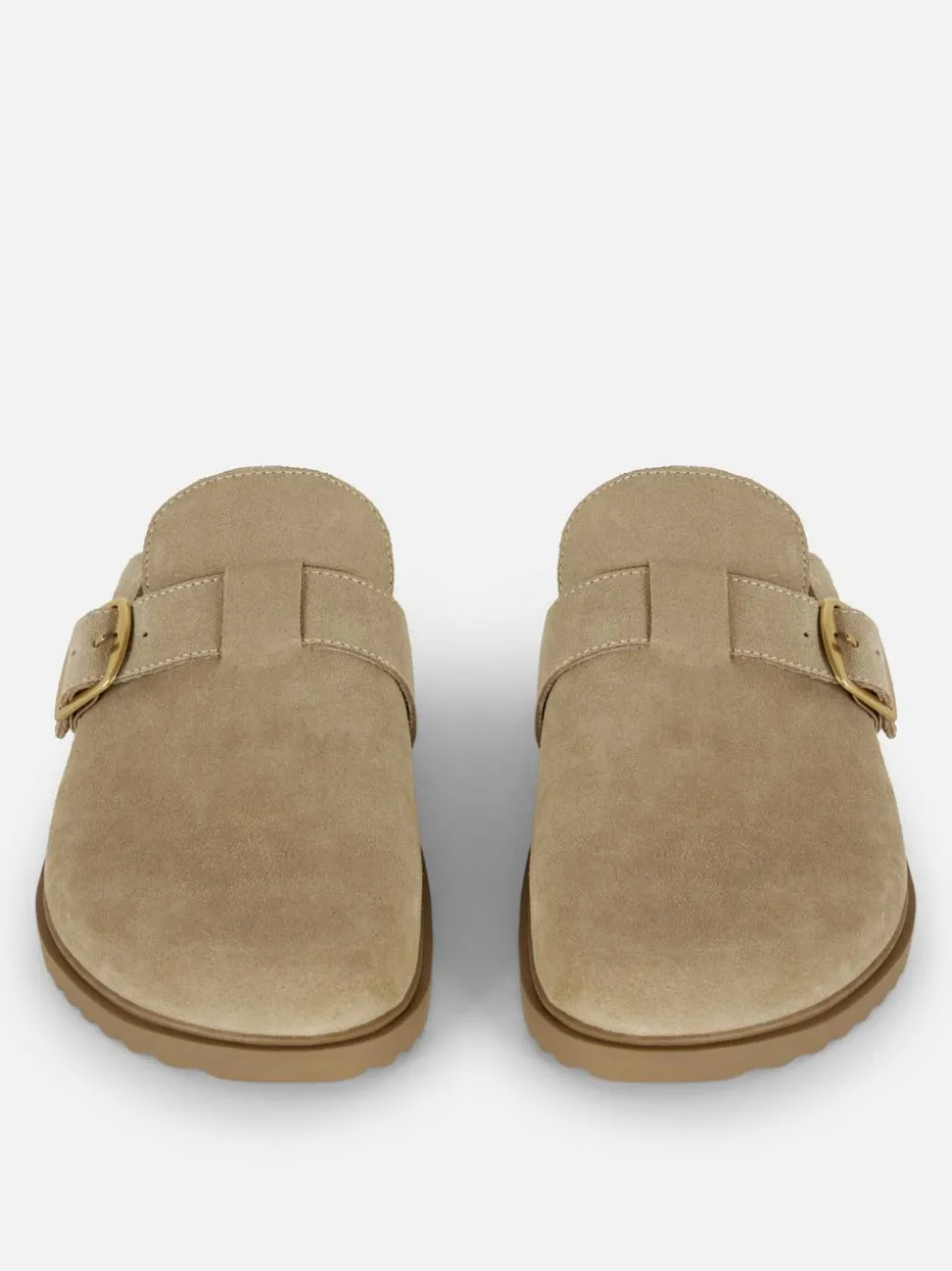 Zamszowe chodaki z klamrą The Edit