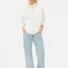 Zapinana na zamek bluza oversize z kapturem