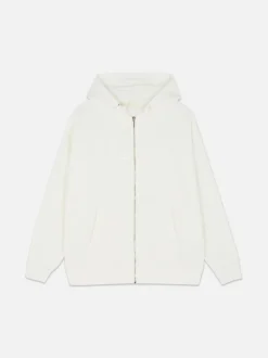 Zapinana na zamek bluza oversize z kapturem
