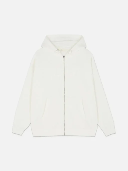 Zapinana na zamek bluza oversize z kapturem