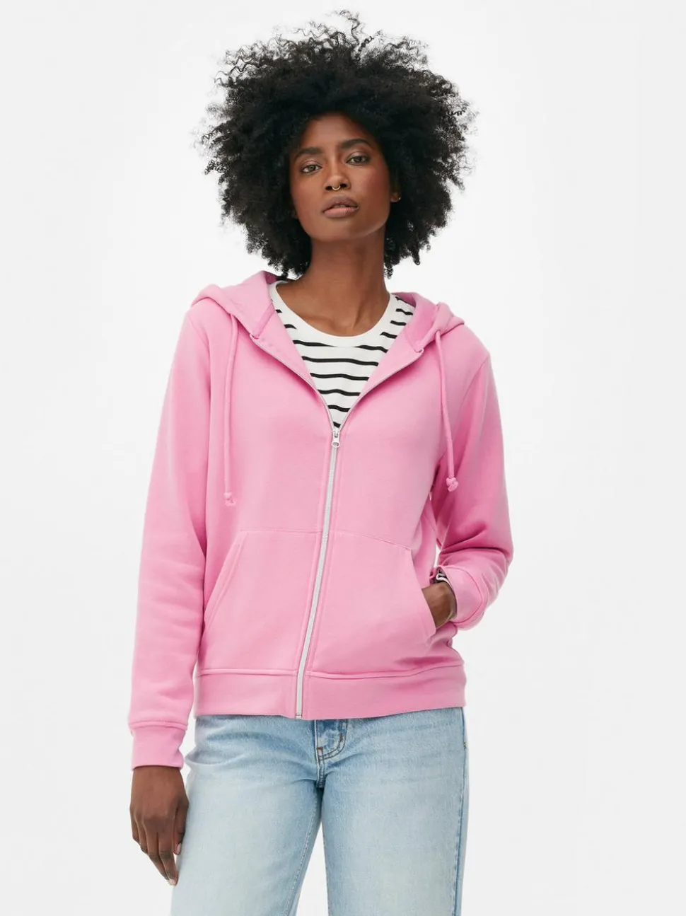 Zapinana na zamek bluza z kapturem Essential