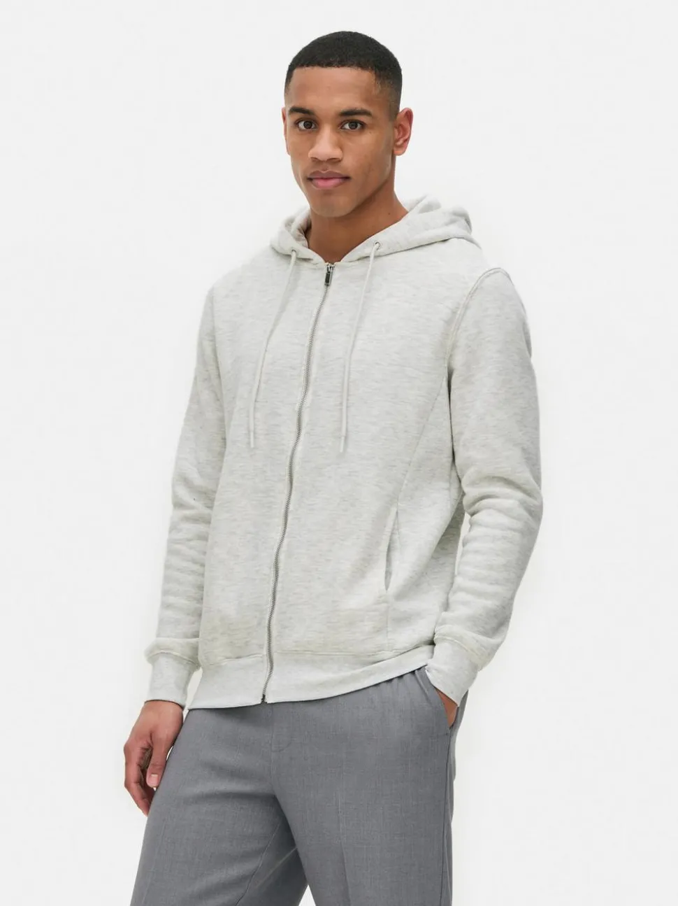 Zapinana na zamek bluza z kapturem Essential