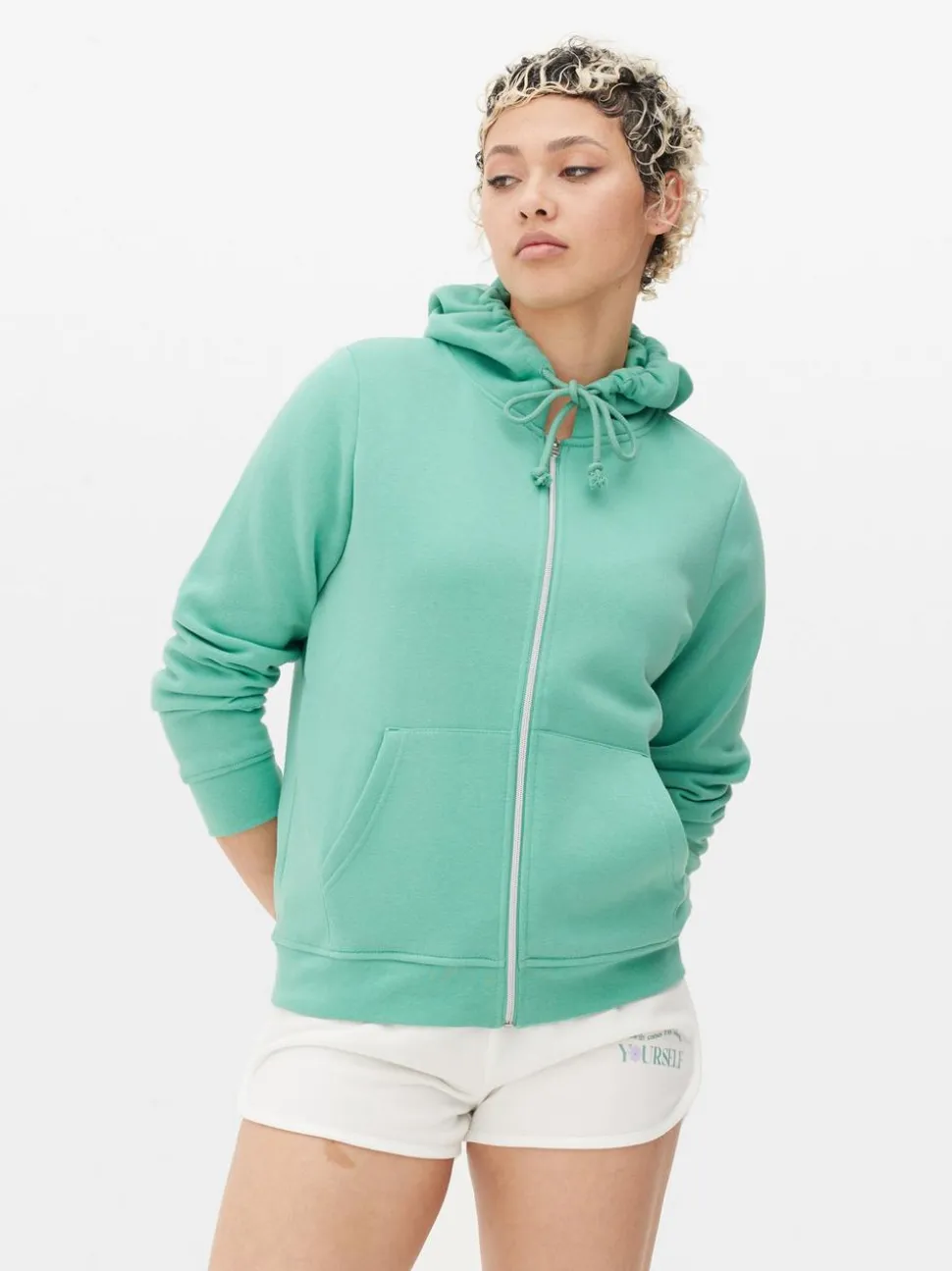 Zapinana na zamek bluza z kapturem Essential