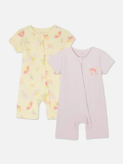 Zapinane na zamek pajacyki, 2 szt.