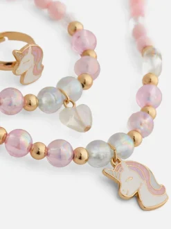 Zestaw biżuterii z motywem jednorożca, 3 szt.