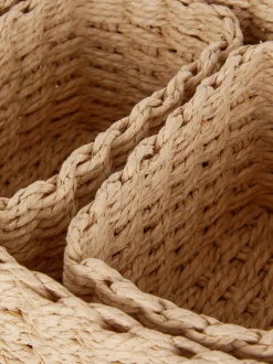 Zestaw koszyków z papierowej wikliny