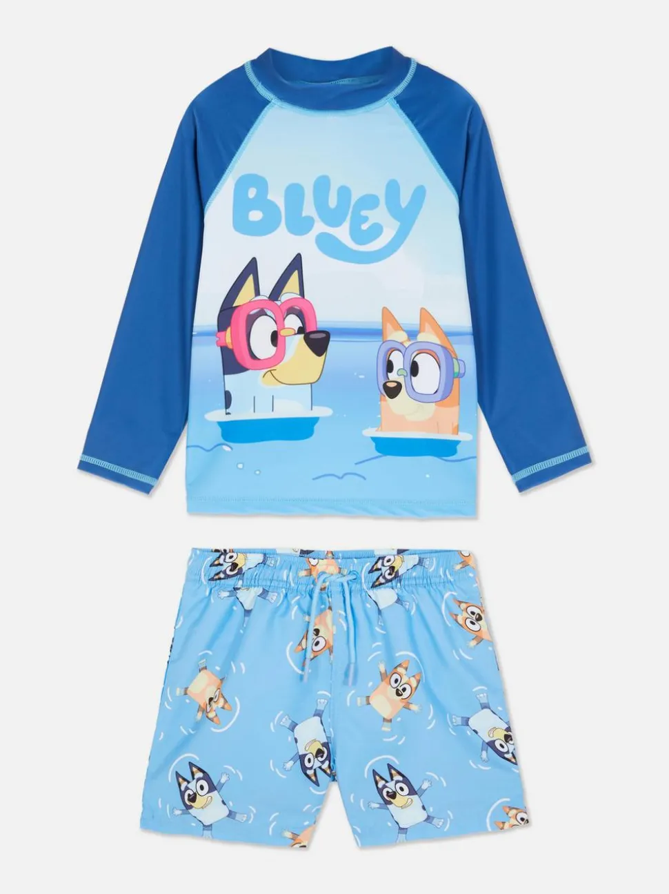 Zestaw kąpielowy z koszulką i szortami z Blue
