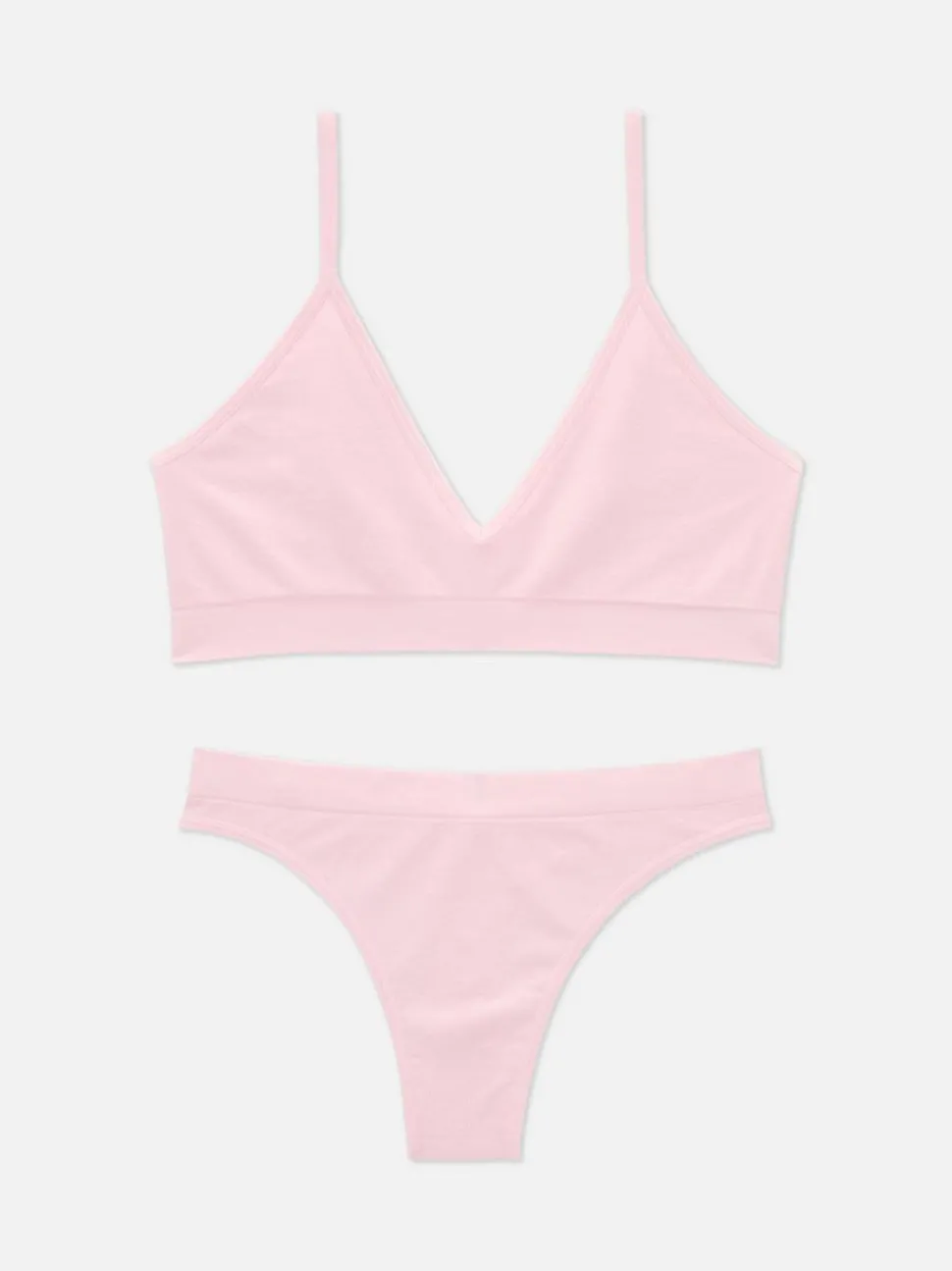 Zestaw niezbędnej bielizny z trójkątnym biustonoszem