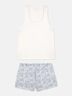 Zestaw piżamowy z bezrękawnikiem i szortami