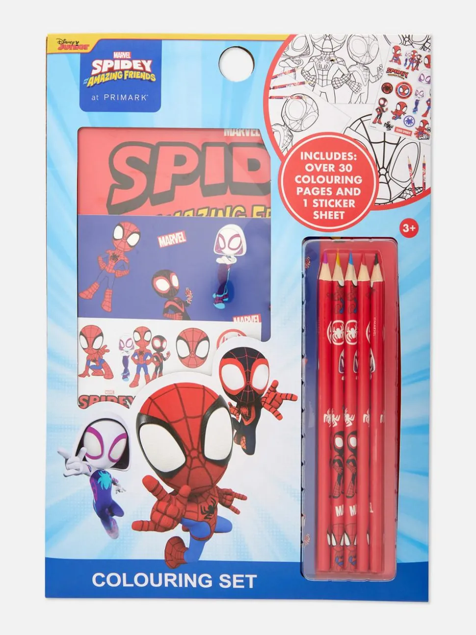 Zestaw przyborów z motywem Spider-Mana Marvela