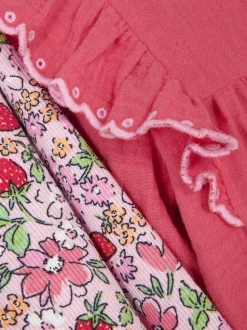 Zestaw z bluzką i legginsami w kwiaty