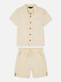 Zestaw z koszulą i szortami z krótkim rękawem