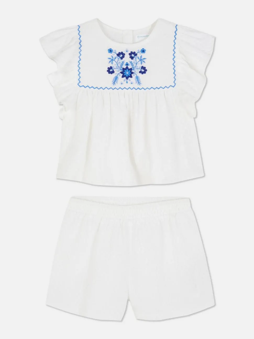 Zestaw z szortami z haftem