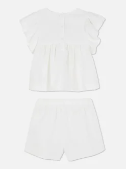 Zestaw z szortami z haftem