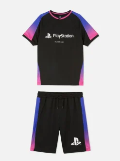Zestaw z T-shirtem i szortami z motywem PlayStation