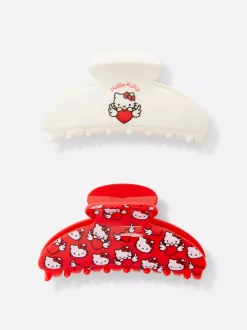 Żabki do włosów z motywem Hello Kitty, 2 szt.