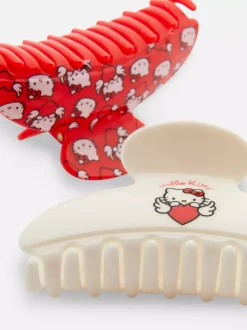 Żabki do włosów z motywem Hello Kitty, 2 szt.