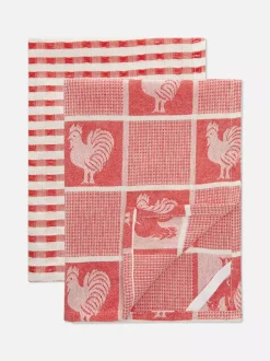 Żakardowe ściereczki kuchenne, 2 szt.