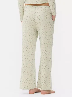 Ażurowy dół od piżamy z nadrukiem