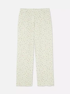 Ażurowy dół od piżamy z nadrukiem