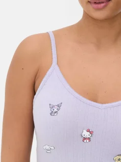 Ażurowy top od piżamy na ramiączkach Hello Kitty