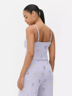 Ażurowy top od piżamy na ramiączkach Hello Kitty