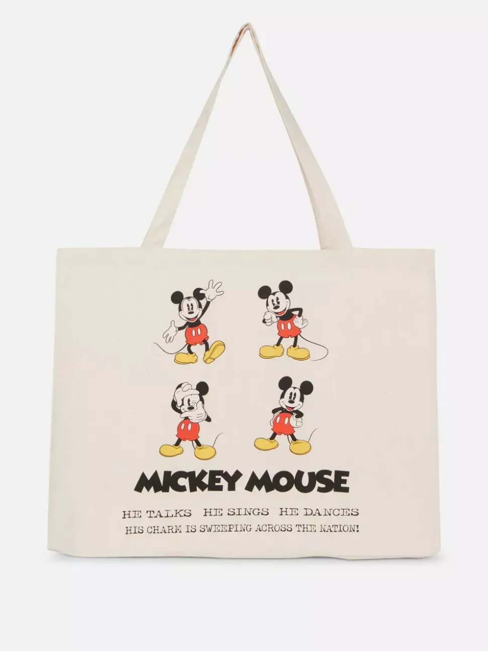 Bardzo duża płócienna torba z Myszką Miki Disneya