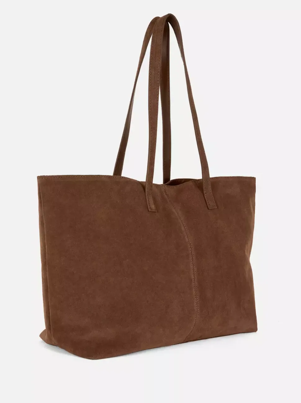 Bardzo duża zamszowa torba shopper The Edit