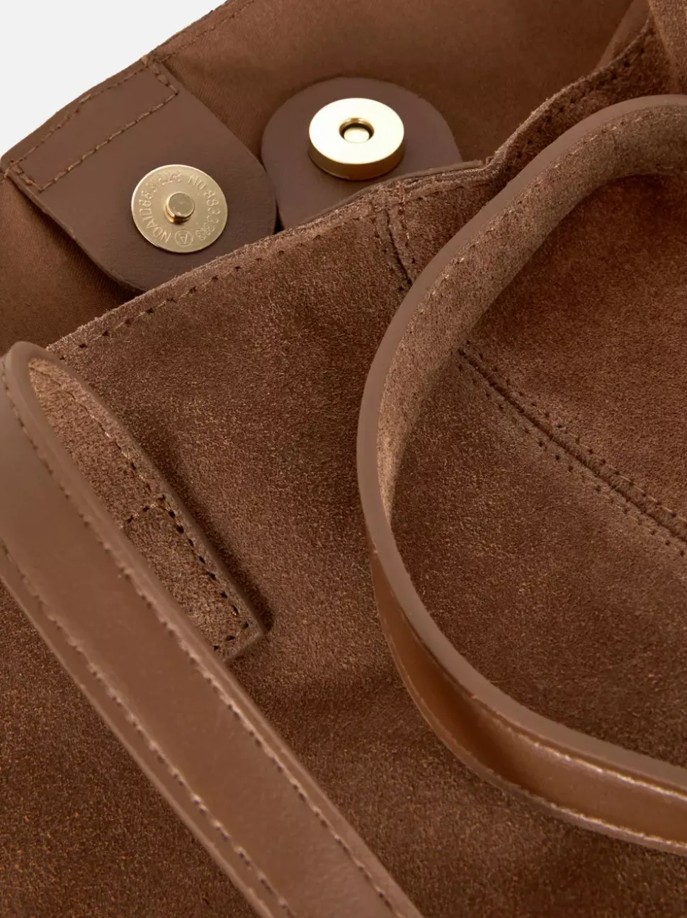 Bardzo duża zamszowa torba shopper The Edit