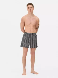 Bawełniane spodenki piżamowe w paski