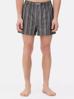 Bawełniane spodenki piżamowe w paski