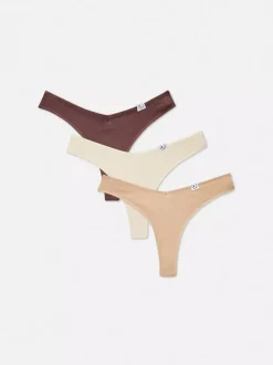 Bawełniane stringi, 3 pary