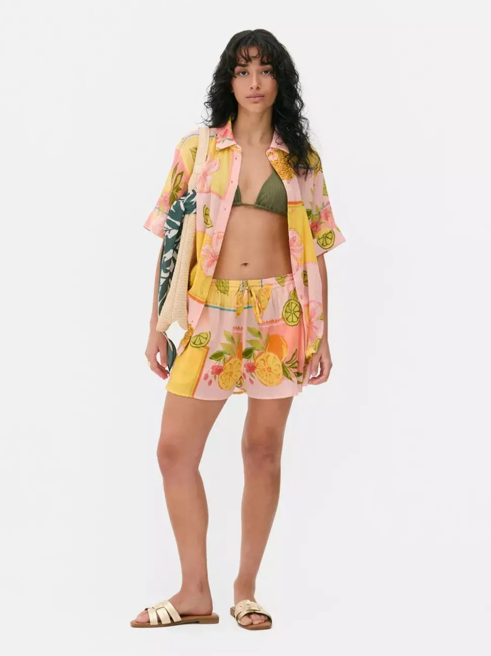 Bawełniane szorty z nadrukiem