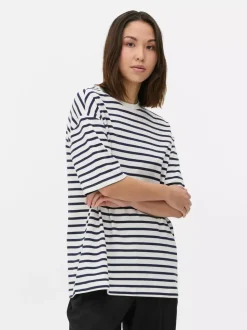 Bawełniany T-shirt o kroju oversize