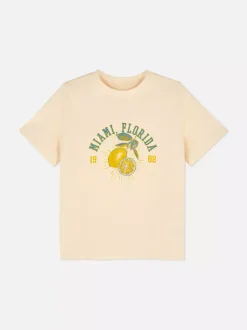 Bawełniany T-shirt z nadrukiem