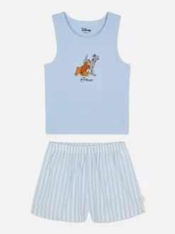 Bezrękawnik i szorty od piżamy z motywem Disneya