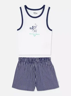 Bezrękawnik i szorty od piżamy z motywem Disneya