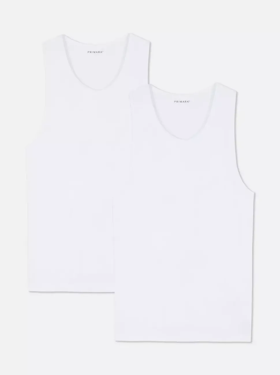 Bezszwowe prążkowane podkoszulki, 2 szt.