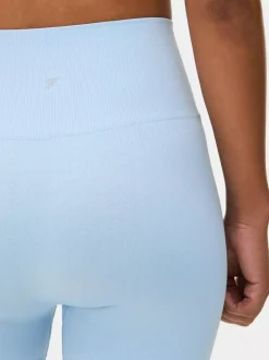 Bezszwowe szorty do jogi z wysokim stanem