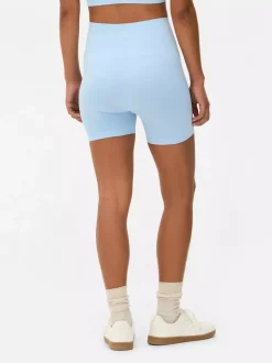 Bezszwowe szorty do jogi z wysokim stanem