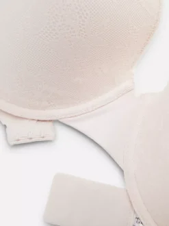 Biustonosz pod T-shirt z haftem, rozmiary F–H