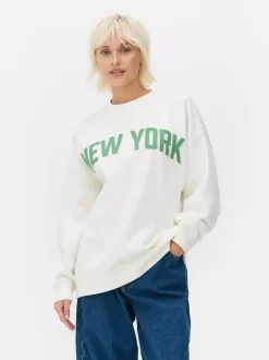 Bluza oversize z nadrukiem