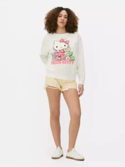Bluza w kwiaty z napisem Hello Kitty