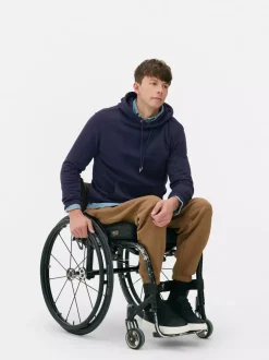 Bluza z kapturem i dekoltem ściąganym sznurkiem