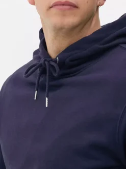 Bluza z kapturem i dekoltem ściąganym sznurkiem