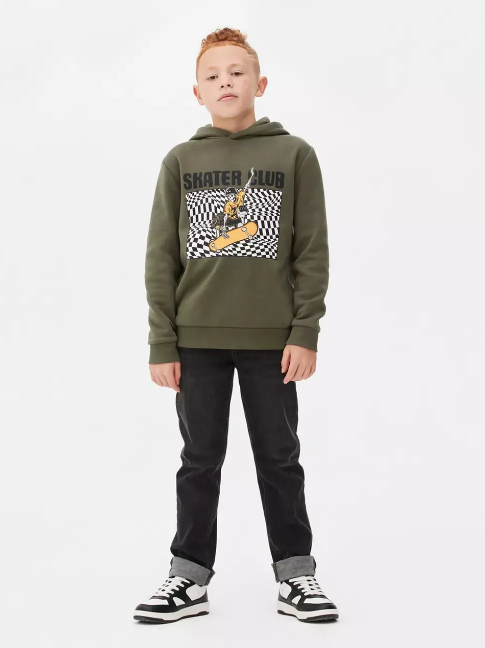 Bluza z kapturem i nadrukiem