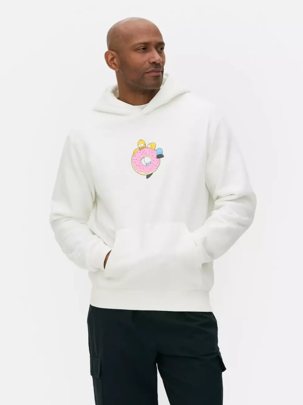 Bluza z kapturem z motywem pączka i Simpsonów