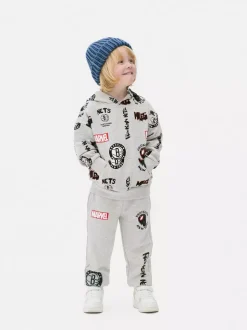 Bluza z kapturem z motywem Marvela i NBA Brooklyn Nets