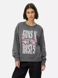 Bluza z nadrukiem Guns N’ Roses i efektem znoszenia